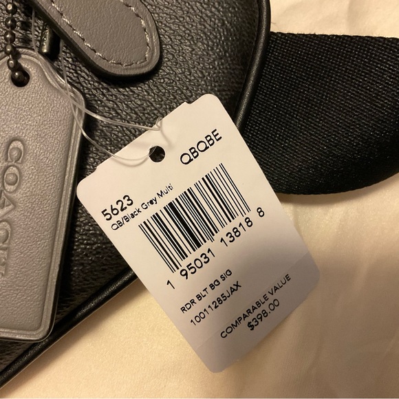 NWT Rare Coach Rider Belt Bag In Signature Canvas 5623 - Picture 14 of 16